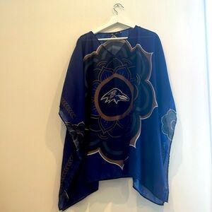 Baltimore Ravens Caftan Flower Shawl